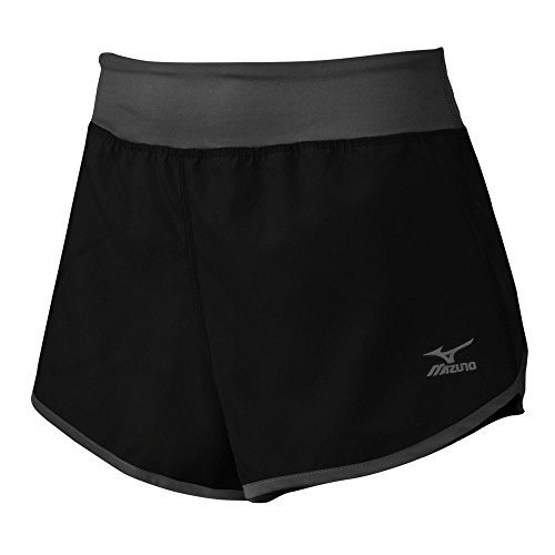 Mizuno Elite 9 Cover Up Short, Black/Charcoal, XX-Small