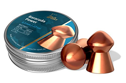 Haendler  and  Natermann H and N Baracuda Power Domed Airgun Pellets .22 Caliber / 21.14 Grains (200 Count)