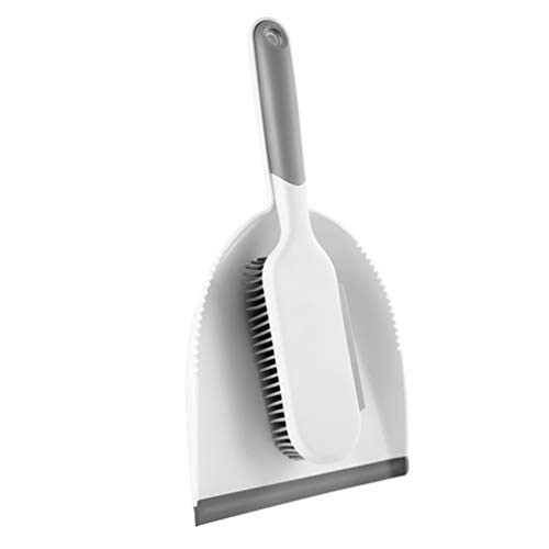 BESPORTBLE 2Pcs Dustpan and Brush Set Handheld Mini Desktop Cleaning Sweep Broom Dust Pan Brush Dustpan Combo for Home Car Table