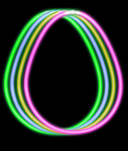 Fun Central 22 Inch Retail Packaged Glow Necklaces - Assorted