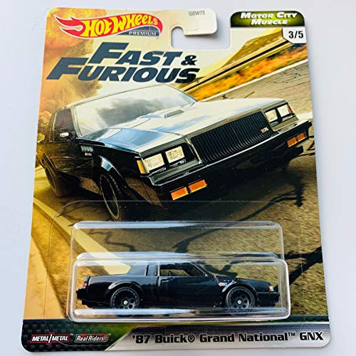 Hot Wheels Premium 2020 Motor City Muscle F and F, Black '87 Grand National GNX