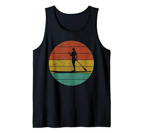 Stand Up Paddling - Vintage Retro Paddle Board Gift Tank Top