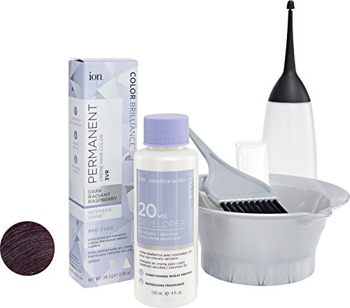 Ion 3VR Dark Radiant Raspberry Permanent Creme Hair Color 3VR Dark Radiant Raspberry