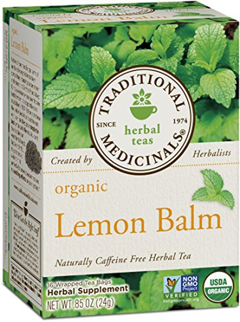 Traditional Medicinals Organic Lemon Balm Tea, 16 Tea Bags (Pack of1) Traditional Medicinals Organic Lemon Balm Tea, 16 Tea Bags (Pack of1)