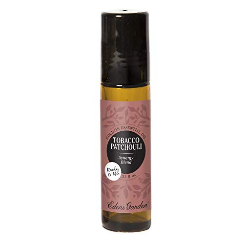Edens Garden Tobacco Patchouli Essential Oil Synergy Blend, 100 percent Pure Therapeutic Grade (Pre-Diluted and Ready To Use- Anxiety and Stress), 10 ml Roll-On Edens Garden Tobacco Patchouli Essential Oil Synergy Blend, 100 percent Pure Therapeutic Grade (Pre-Diluted and Ready To Use- Anxiety and Stress), 10 ml Roll-On