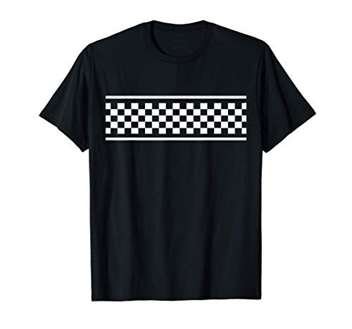 White Checker Pattern Checkerboard Skater Surfer Style Teens T-Shirt