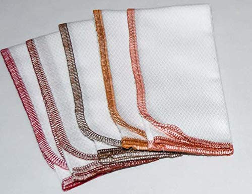 1 Ply 11x12 Inches White Cotton Birdseye Paperless Towel Set of 10 Edging Choice 1 Ply 11x12 Inches White Cotton Birdseye Paperless Towel Set of 10 Edging Choice