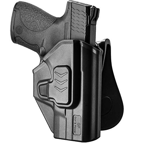 M and P Shield 9mm Holster,OWB Holster for S and W M and P Shield 9mm Holster - Smith and Wesson M and P Shield .40 3.1'' Holster M2.0 Compact Holster Concealed Carry Outside Gun Holsters M and P Shield 9mm Accessories
