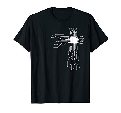 Circuit Board Computer Scientist Maker Heart T-Shirt