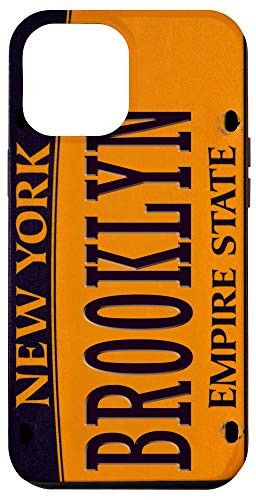 iPhone 12 Pro Max Brooklyn New York City Cars Plate Number, Brooklyn Phone Case
