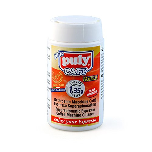 Puly Caff Coffee Machine Cleaning Tablets Medium 1.35g x 100 Flat Plus Puly