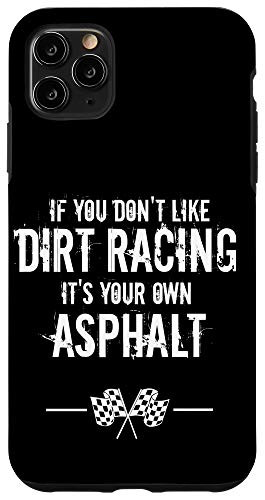 iPhone 11 Pro Max Checkered Flag Checkerboard Dirt Racing Race Quote Case
