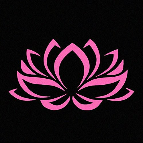 Lotus Flower Pink Vinyl Car Window Decal Sticker