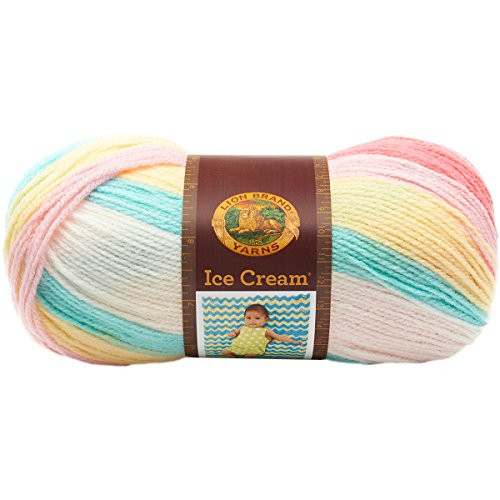 Lion Brand Yarn 923-206 Ice Cream Yarn, Tutti Frutti