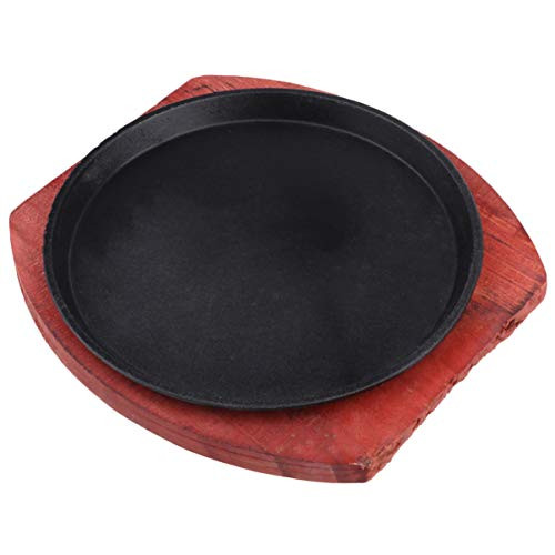 HEMOTON Earthenware Skillet Square Griddle Grill Pan for Stove Top and Oven with Handles Nonstick Cookware Black