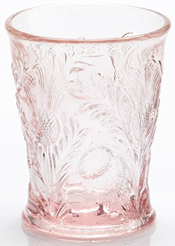 Tumbler - Inverted Thistle - Mosser Glass - USA (Rose Pink)