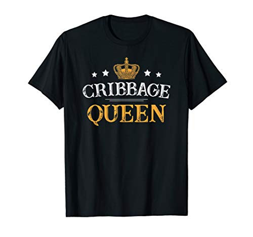 Cribbage Queen - Board Card Game Player Gamer Funny Gift T-Shirt
