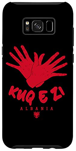 Galaxy S8Plus Albania Kosovo Shqiptar Kuq e Zi Eagle Hand Gesture Soccer Case