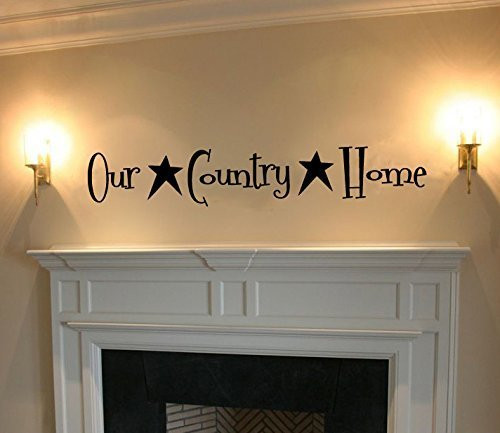 Our Country Home Vinyl Wall Words Decal Sticker Graphic Our Country Home Vinyl Wall Words Decal Sticker Graphic