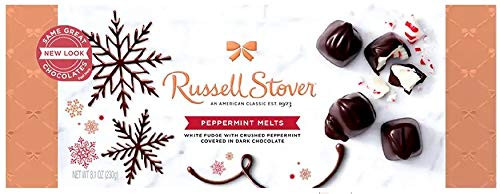 Russell Stover Dark Chocolate Peppermint Melts, 8.1 Ounce