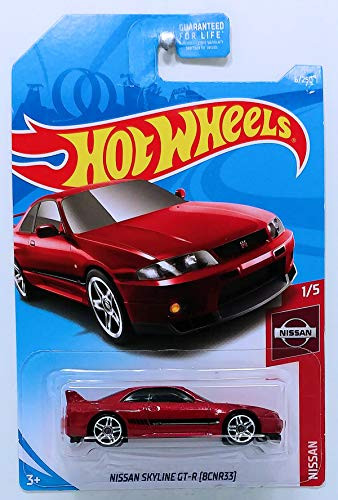 Hot Wheels 2019 Nissan Nissan Skyline GT-R (BCNR33) 6/250, Maroon