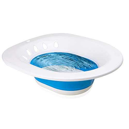 Sitz Bath for Over The Toilet Postpartum Care Anal Postoperative Care Basin, for Hemorrhoids and Perineum Treatment, Alleviate Vaginal or Anal Inflammation Naturally, Heavy Duty Foldable Easy to Store Sitz Bath for Over The Toilet Postpartum Care Anal Postoperative Care Basin, for Hemorrhoids and Perineum Treatment, Alleviate Vaginal or Anal Inflammation Naturally, Heavy Duty Foldable Easy to Store