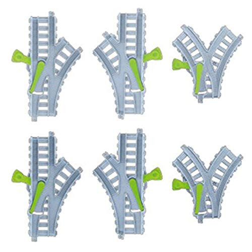Replacement Parts for Thomas The Train - GBN45 ~ Thomas  and  Friends Trackmaster Percy 6 - in - 1 Set ~ Replacement Y Tracks ~ 2 TRS Tracks, 2 TLS Tracks and 2 YS Tracks ~ Blue and Green