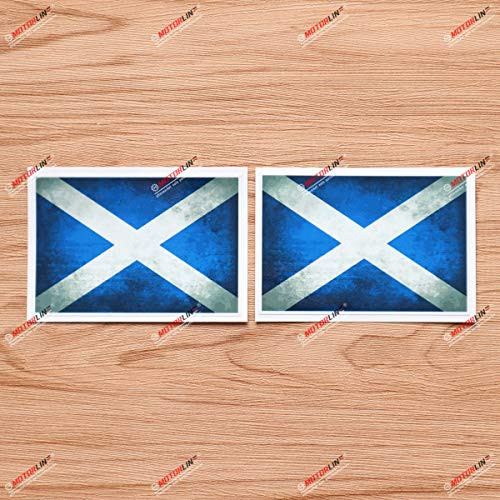 Scotland Scottish Flag Vinyl Decal Sticker - 2 Pack Glossy, 4 Inches - for Car Boat Laptop Cup Scotland Scottish Flag Vinyl Decal Sticker - 2 Pack Glossy, 4 Inches - for Car Boat Laptop Cup