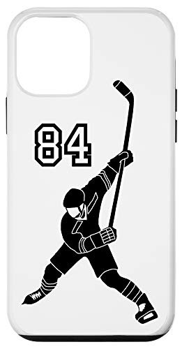 iPhone 12 mini  84 Number 84 Hockey Player White Background Case