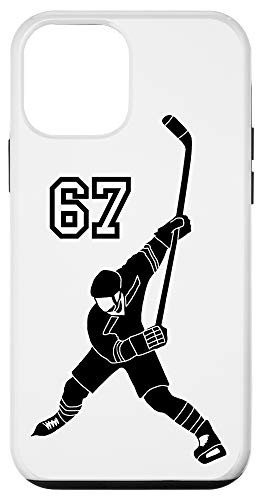 iPhone 12 mini  67 Number 67 Hockey Player White Background Case