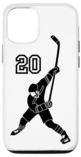 iPhone 12/12 Pro  20 Number 20 Hockey Player White Background Case