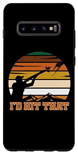 Galaxy S10Plus Skeet Shooting I'd Hit That Shooting Clay Pigeon Case