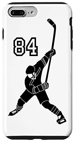 iPhone 7 Plus/8 Plus  84 Number 84 Hockey Player White Background Case