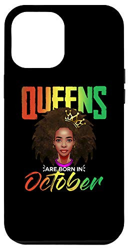 iPhone 12 Pro Max October Birthday Queen Black Pride Pan African Flag Afro Case