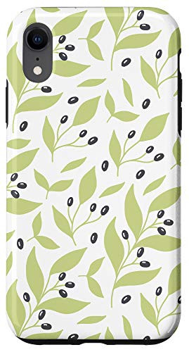 iPhone XR PRETTY FLORAL FLOWER PHONE CASE ROSE GARDEN OLIVE BRANCH Case