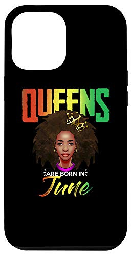iPhone 12 Pro Max June Birthday Queen Gift Black Pride Pan African Flag Afro Case