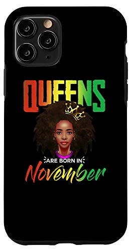 iPhone 11 Pro November Birthday Queen Black Pride Pan African Flag Afro Case