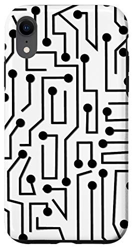 iPhone XR Circuit Board Electronic Nerd PC Gift Case