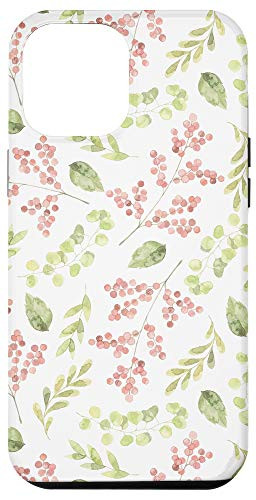 iPhone 12 Pro Max PRETTY FLORAL FLOWER PHONE CASE ROSE GARDEN PINK BERRIES Case