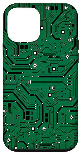 iPhone 12 mini Green Circuit Board Inspired Case
