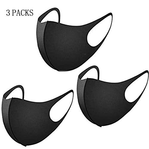 3 Pack Unisex Face Shield Pollution 3D Dust Mask, Washable And Reusable Face Shield With Elastic Ear Loop Cover Full Face Anti-Dust Pollution Dust Mask