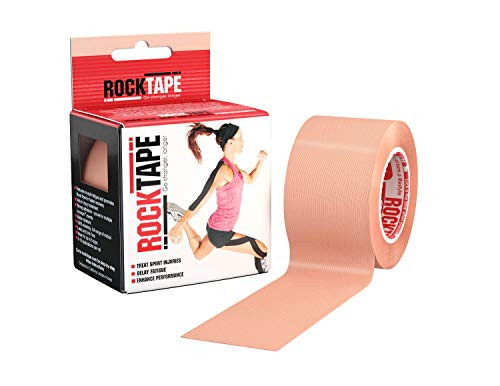 RockTape AR2INSNGL-BIGE-30904 Kinesiology Tape for Athletes (2-Inch x 16.4-Feet), Beige