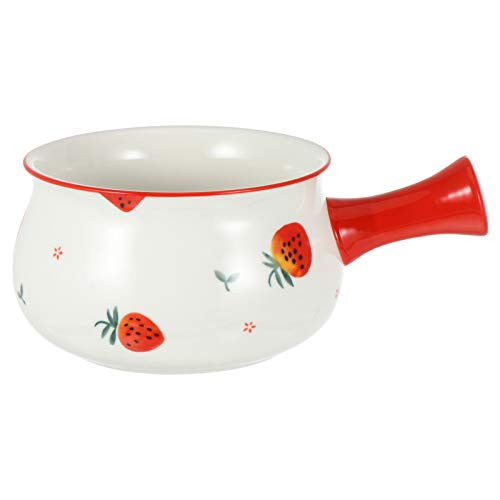 PIXNOR Ceramic Milk Pot Non- Stick Handheld Butter Warmer Pan Microwaveable Cooking Pot for Home Kitchen Cookware Noodle Sauce Soup Container (Red) PIXNOR Ceramic Milk Pot Non- Stick Handheld Butter Warmer Pan Microwaveable Cooking Pot for Home Kitchen Cookware Noodle Sauce Soup Container (Red)