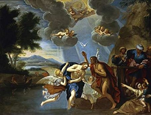 Posterazzi The Baptism of Christ Poster Print by Circle of Francesco Albani, (11 x 14)