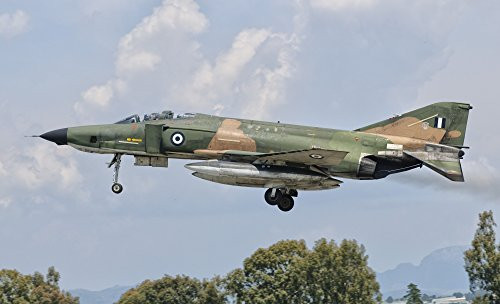 Posterazzi An F-4 Phantom of the Hellenic Force prepares for landing at Andravida Air Base Greece Poster Print, (18 x 11)