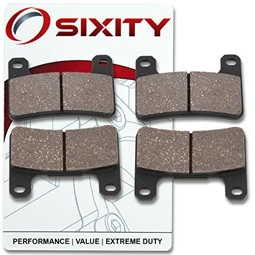 Sixity Front Organic Brake Pads 2014-2015 for Suzuki M109R Boulevard B.O.S.S. Set Full Kit VZR 1800 BL4 BL5 Complete