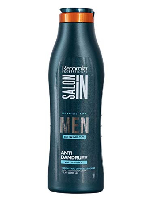 RECAMIER 34455 Professional Salon in Mens Anti Dandruff Shampoo - Champu Tratamiento para la Caspa para Hombres 10.1 oz RECAMIER 34455 Professional Salon in Mens Anti Dandruff Shampoo - Champu Tratamiento para la Caspa para Hombres 10.1 oz
