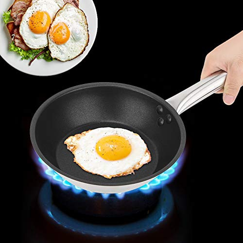 Frying Pan, Cooking Tool 220x50mm Cooking Pan, Pancake Pans Non Stick Frying Pan for Fried Eggs Pancake
