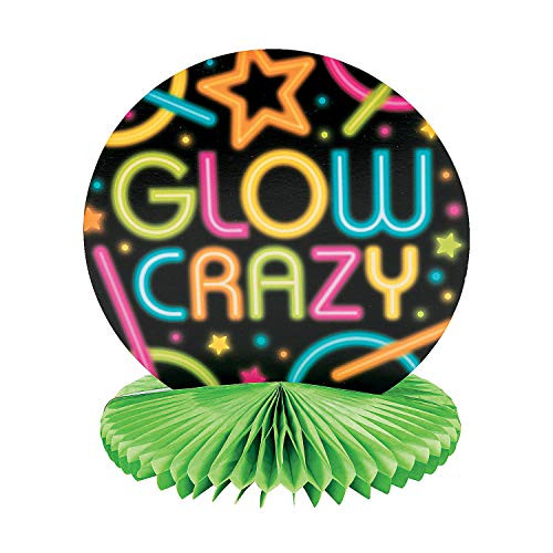 Fun Express - Neon Glow Party Centerpiece for Birthday - Party Decor - General Decor - Centerpieces - Birthday - 1 Piece