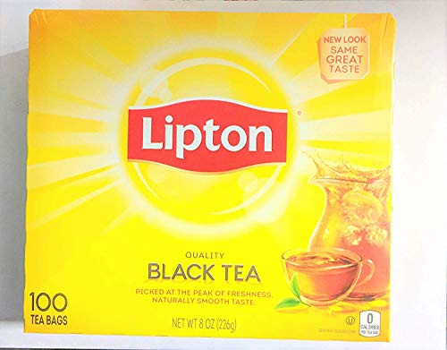 Lipton Black Tea Bags 100 percent Natural Tea 100 ct